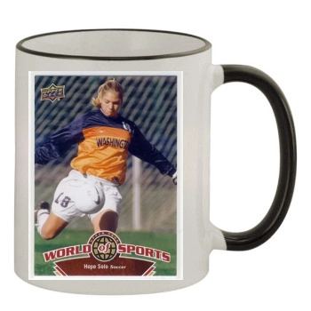 Hope Solo 11oz Colored Rim & Handle Mug