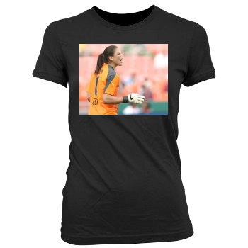 Hope Solo Women's Junior Cut Crewneck T-Shirt