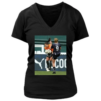 Hope Solo Women's Deep V-Neck TShirt