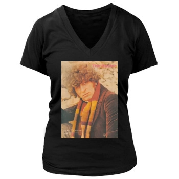 Tom Baker Women's Deep V-Neck TShirt