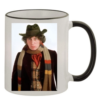 Tom Baker 11oz Colored Rim & Handle Mug