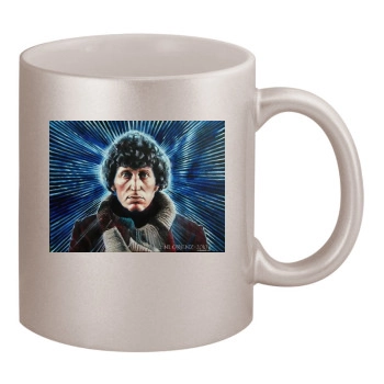 Tom Baker 11oz Metallic Silver Mug