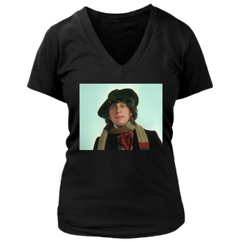 Tom Baker Women's Deep V-Neck TShirt