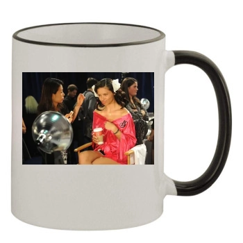 Adriana Lima 11oz Colored Rim & Handle Mug