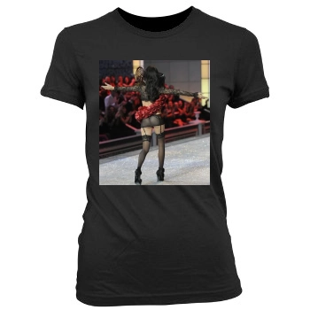 Adriana Lima Women's Junior Cut Crewneck T-Shirt