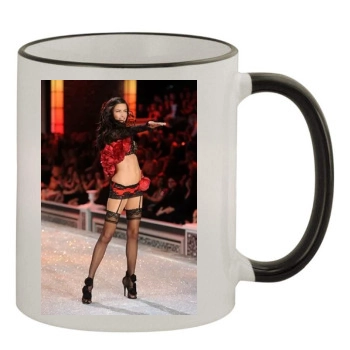 Adriana Lima 11oz Colored Rim & Handle Mug