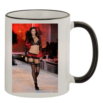 Adriana Lima 11oz Colored Rim & Handle Mug