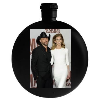 Faith Hill Round Flask