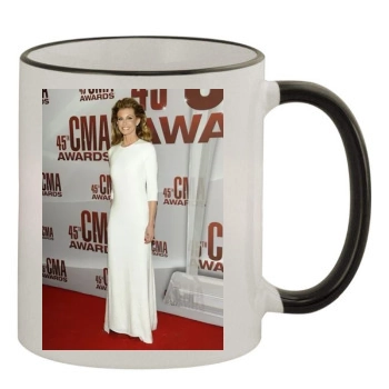 Faith Hill 11oz Colored Rim & Handle Mug