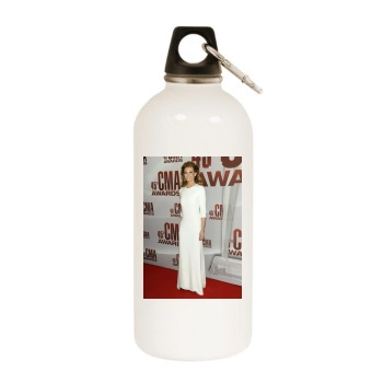 Faith Hill White Water Bottle With Carabiner