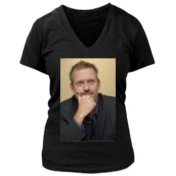 Hugh Laurie Women's Deep V-Neck TShirt