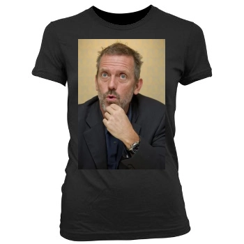 Hugh Laurie Women's Junior Cut Crewneck T-Shirt