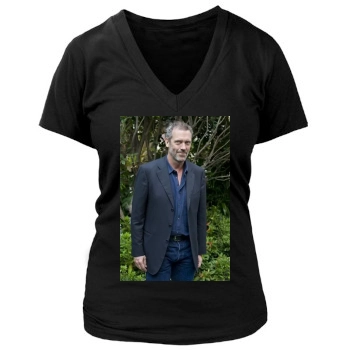 Hugh Laurie Women's Deep V-Neck TShirt