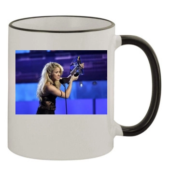 Shakira 11oz Colored Rim & Handle Mug