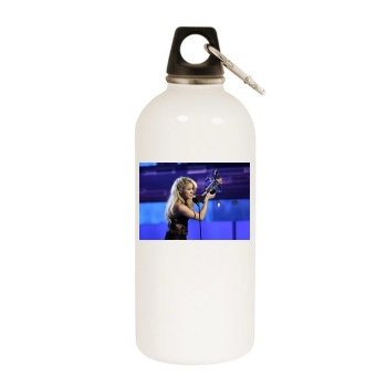 Shakira White Water Bottle With Carabiner