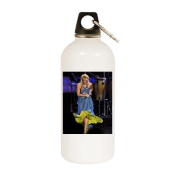 Shakira White Water Bottle With Carabiner