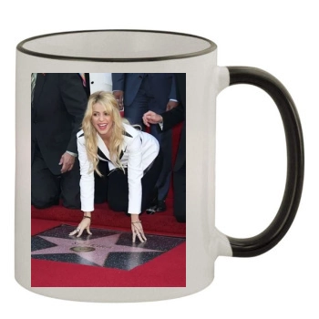 Shakira 11oz Colored Rim & Handle Mug