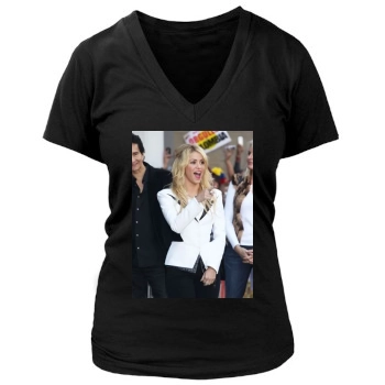 Shakira Women's Deep V-Neck TShirt