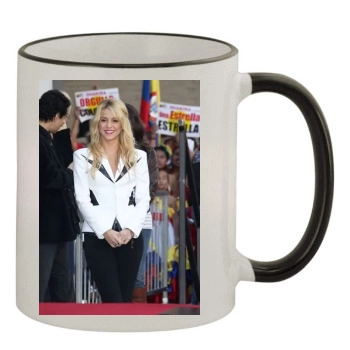 Shakira 11oz Colored Rim & Handle Mug