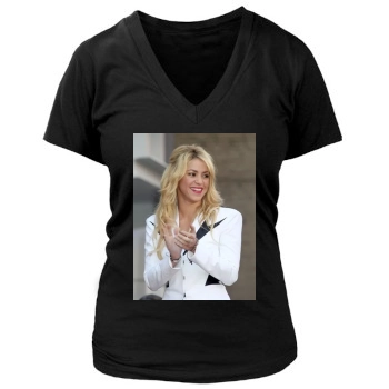 Shakira Women's Deep V-Neck TShirt