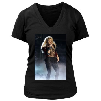 Shakira Women's Deep V-Neck TShirt