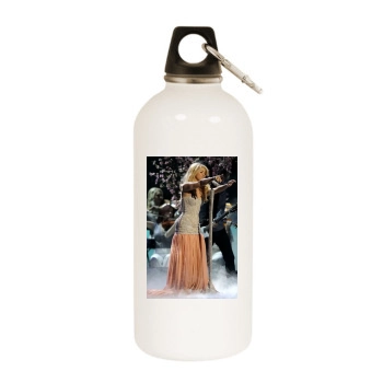 Shakira White Water Bottle With Carabiner