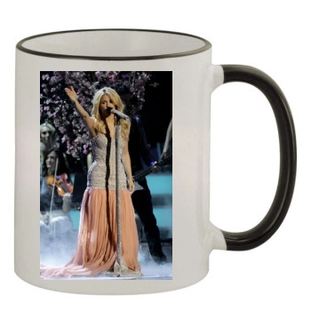 Shakira 11oz Colored Rim & Handle Mug