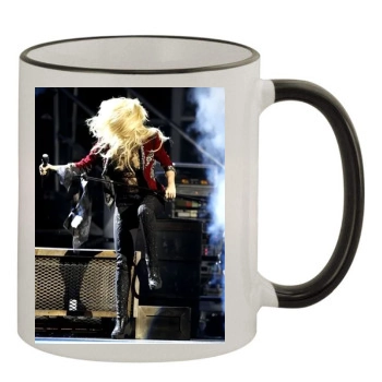 Shakira 11oz Colored Rim & Handle Mug