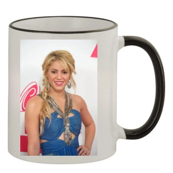 Shakira 11oz Colored Rim & Handle Mug