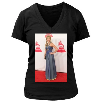 Shakira Women's Deep V-Neck TShirt