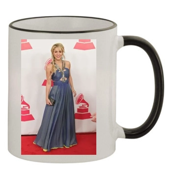 Shakira 11oz Colored Rim & Handle Mug