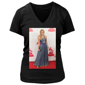 Shakira Women's Deep V-Neck TShirt