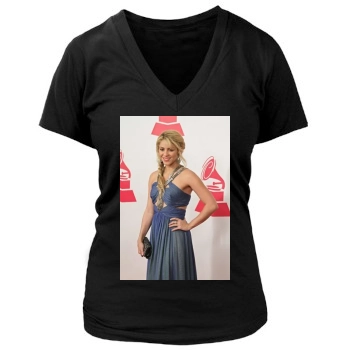 Shakira Women's Deep V-Neck TShirt