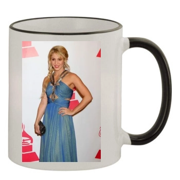 Shakira 11oz Colored Rim & Handle Mug