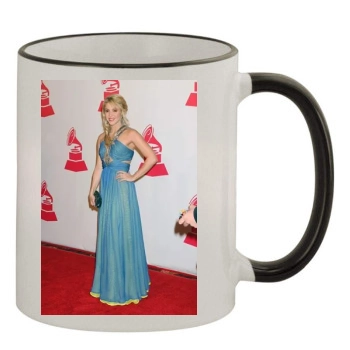 Shakira 11oz Colored Rim & Handle Mug