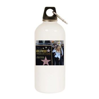 Shakira White Water Bottle With Carabiner