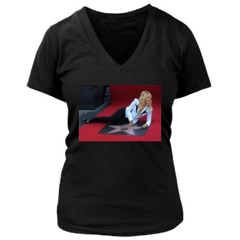 Shakira Women's Deep V-Neck TShirt