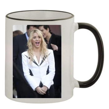 Shakira 11oz Colored Rim & Handle Mug