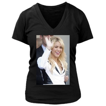 Shakira Women's Deep V-Neck TShirt