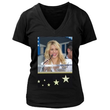 Shakira Women's Deep V-Neck TShirt