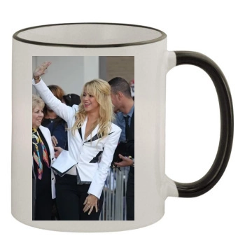 Shakira 11oz Colored Rim & Handle Mug