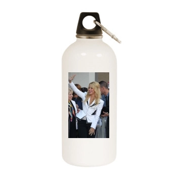 Shakira White Water Bottle With Carabiner