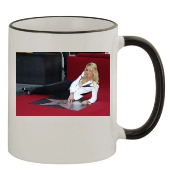 Shakira 11oz Colored Rim & Handle Mug