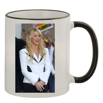 Shakira 11oz Colored Rim & Handle Mug