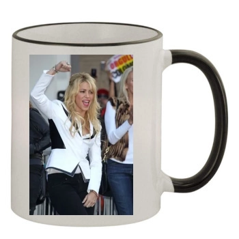 Shakira 11oz Colored Rim & Handle Mug