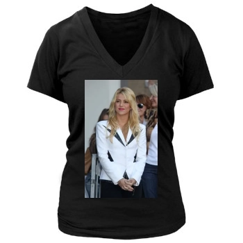 Shakira Women's Deep V-Neck TShirt