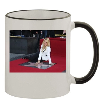 Shakira 11oz Colored Rim & Handle Mug