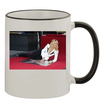 Shakira 11oz Colored Rim & Handle Mug