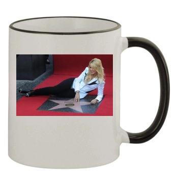 Shakira 11oz Colored Rim & Handle Mug