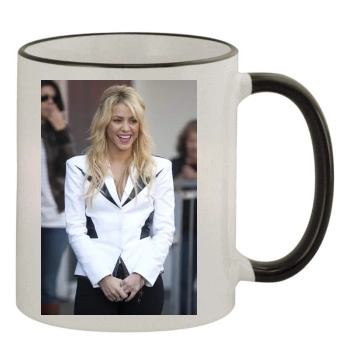 Shakira 11oz Colored Rim & Handle Mug